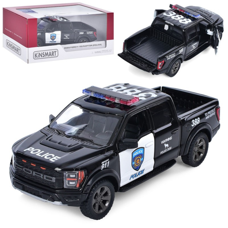 Металева машинка Kinsmart Ford F-150 Raptor 2022 KT5436WP