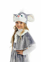 ПРОКАТ АРЕНДА карнавальный костюм мышка (мишеня) серая с накидкой 98-122 см