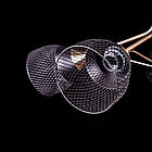 Люстра "молекула" в стилі лофт на 5 ламп Е27 колір каркасу чорний з бронзою PM-P5-N5608/5, фото 2