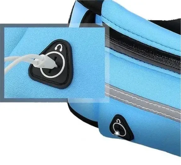 Вело набор 2в1: Спортивная вело сумка на пояс YUYU Bag с карманом на бутылку Голубой + Веломультитул - фото 8 - id-p1982081862