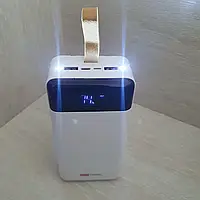 Универсальное зарядное устройство Повербанк 50000 mAh с дисплеем Повербанк с быстрой зарядкой с LED фонариком