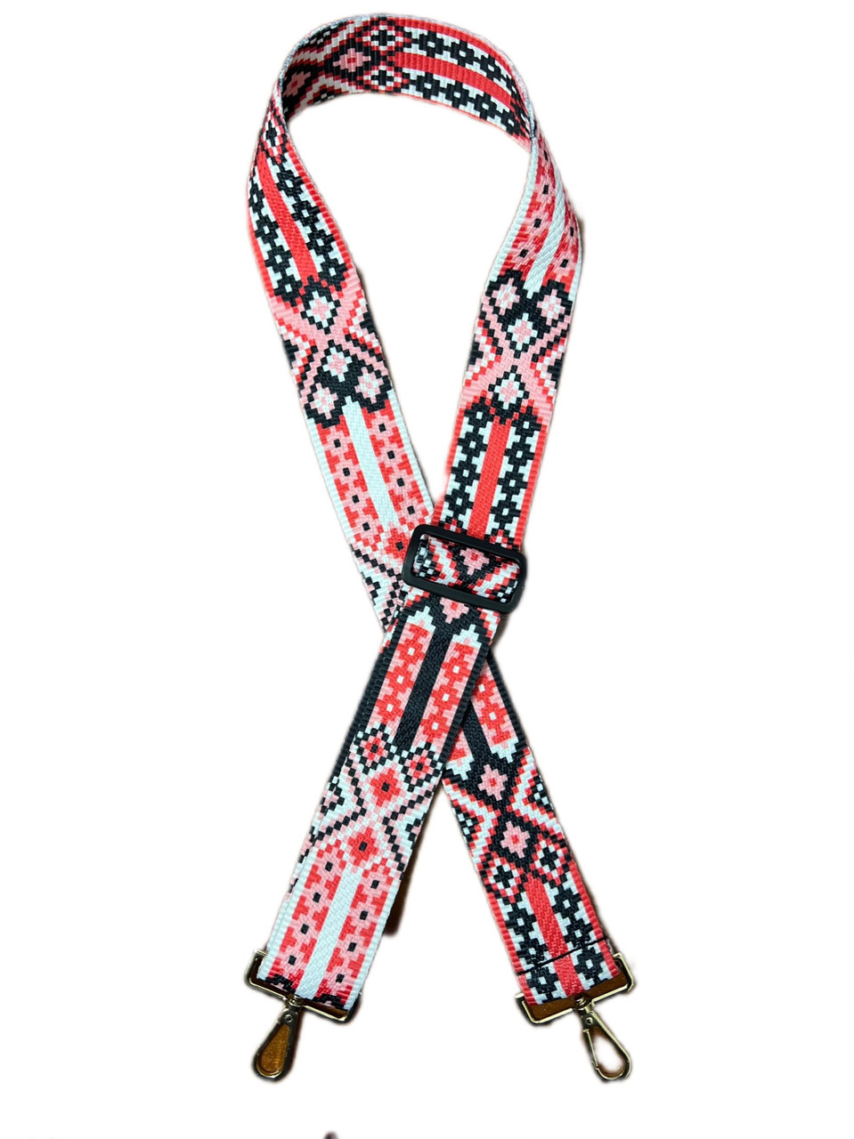 Плечовий ремінь на сумку 50 мм знімний на сумку Black Red VS Thermal Eco Bag