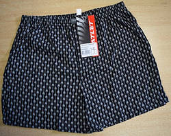 Чоловічі труси шорти облягаючі сімейні, бавовна Атлет МО top 000004 чорні розмір 54 XXL