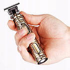 Акумуляторний тример для стрижки VINTAGE T9 / Бездротова машинка для стрижки волосся / Тример чоловічий, фото 5