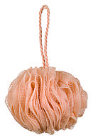 Мочалка для душу бантик TITANIA art.9107 Абрикосовий