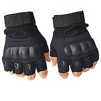 Перчатки открытые с защитой для ВСУ XL Черный AmmuNation