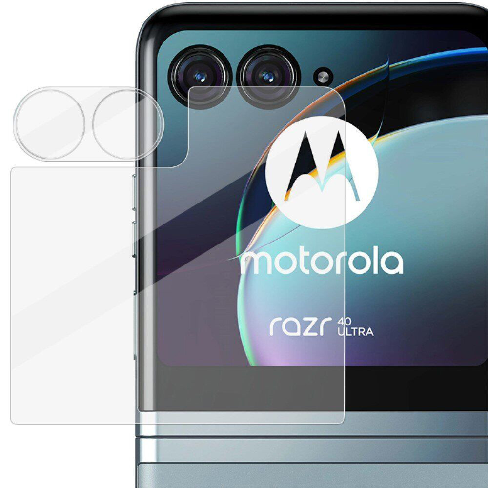 Захисне скло на камеру та задній екран для Motorola Razr 40 Ultra, Transparent, фото 1