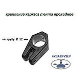 Кріплення каркаса тенту прохідне Колібрі на трубу Ø 22 мм для човнів, фото 4