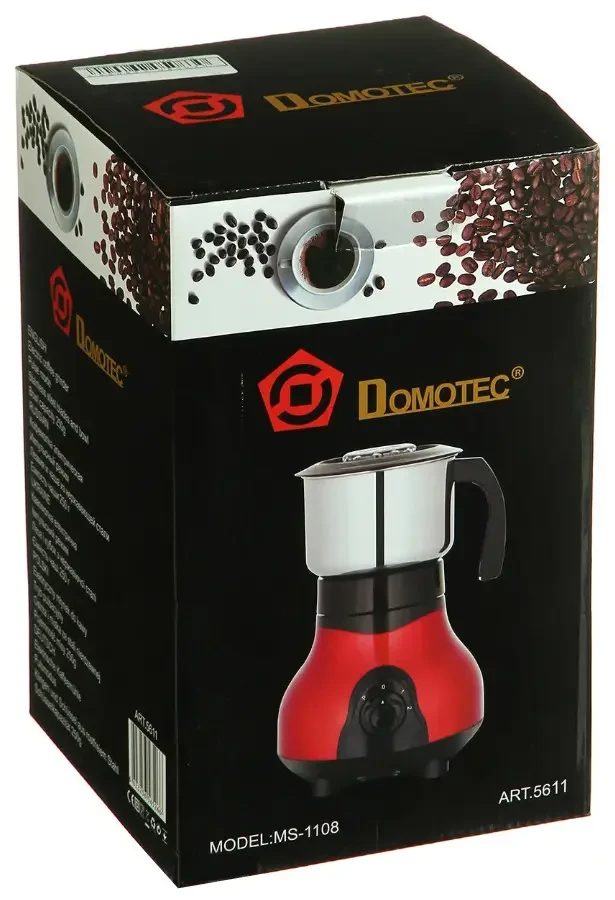 Роторная электрическая кофемолка Domotec MS-1108 AmmuNation - фото 4 - id-p1982090102