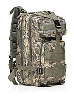 Военный рюкзак ВСУ - серый Пиксель тактический штурмовой рюкзак AmmuNation