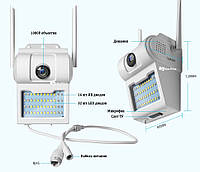 Уличная настенная IP WI FI камера светильник D2 - 2 mp (6949) «D-s»