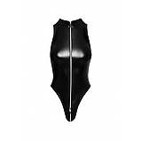 Боді S F294 Noir Handmade, зі змійкою, чорне, фото 6