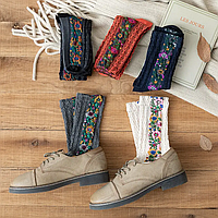 Высокие носки женские набор носков для женщин с принтом 5пар 36-40р