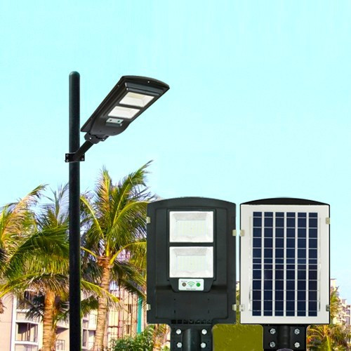 Вуличний світильник на сонячній батареї з датчиком руху Solar Street Light 2VPP ліхтар на стовп 90W