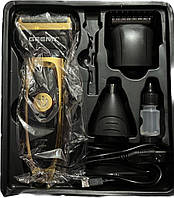 Аккумуляторная машинка для стрижки волос и бороды 3 в 1 триммер бритва Gemei GM-6709 «D-s»