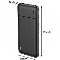 Зовнішній портативний аккумулятор Power Bank Remax 10000 mah RPP-96 Black