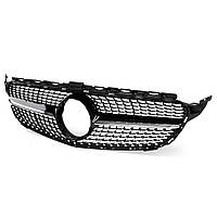 Радиаторная решетка Diamond Grille с диамантами W205 для Mercedes C200 C250 C300 C350 Black «D-s»