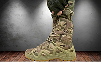 Тактичні військові черевики зсу lowa multicam, Зимові тактичні берці ловлі гір текс камуфляж