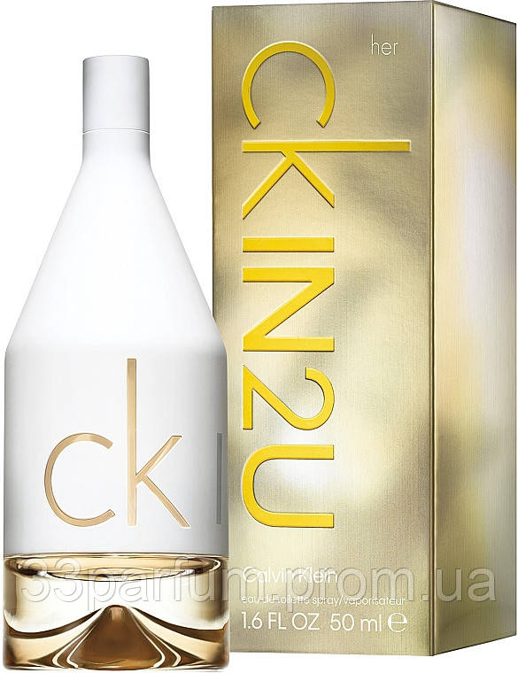 Женские духи Calvin Klein CK IN2U Her 33ml парфюмированная вода (Кельвин Кляйн Ин 2 Ю для Нее) - фото 2 - id-p1982147959