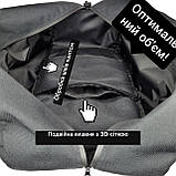 Спортивна сумка, спортивний рюкзак, універсальна дорожна сумка, чорна. С998, фото 9