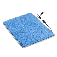 Теплий килимок для ніг як локальна тепла підлога 50×60 см із термоізоляцією й регулятором Комфорт Синій