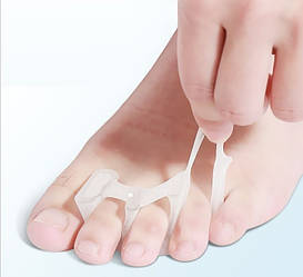 Силіконовий сепаратор коректор роздільників середніх для пальців ніг — 1 пара