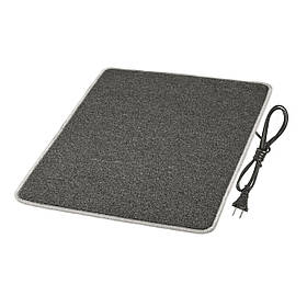 Килимок із підігрівом 50×60 см з термоізоляцією Стандарт Сірий із нагріванням до 10 хвилин