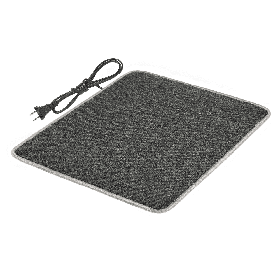 Килимок із підігрівом 50×40 см із термоізоляцією стандарт,сірого кольору, для обігріву людей, животних.