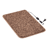 Теплий килимок під ноги для дому 50×30 см з термоізоляцією й регулятором Комфорт Коричневий