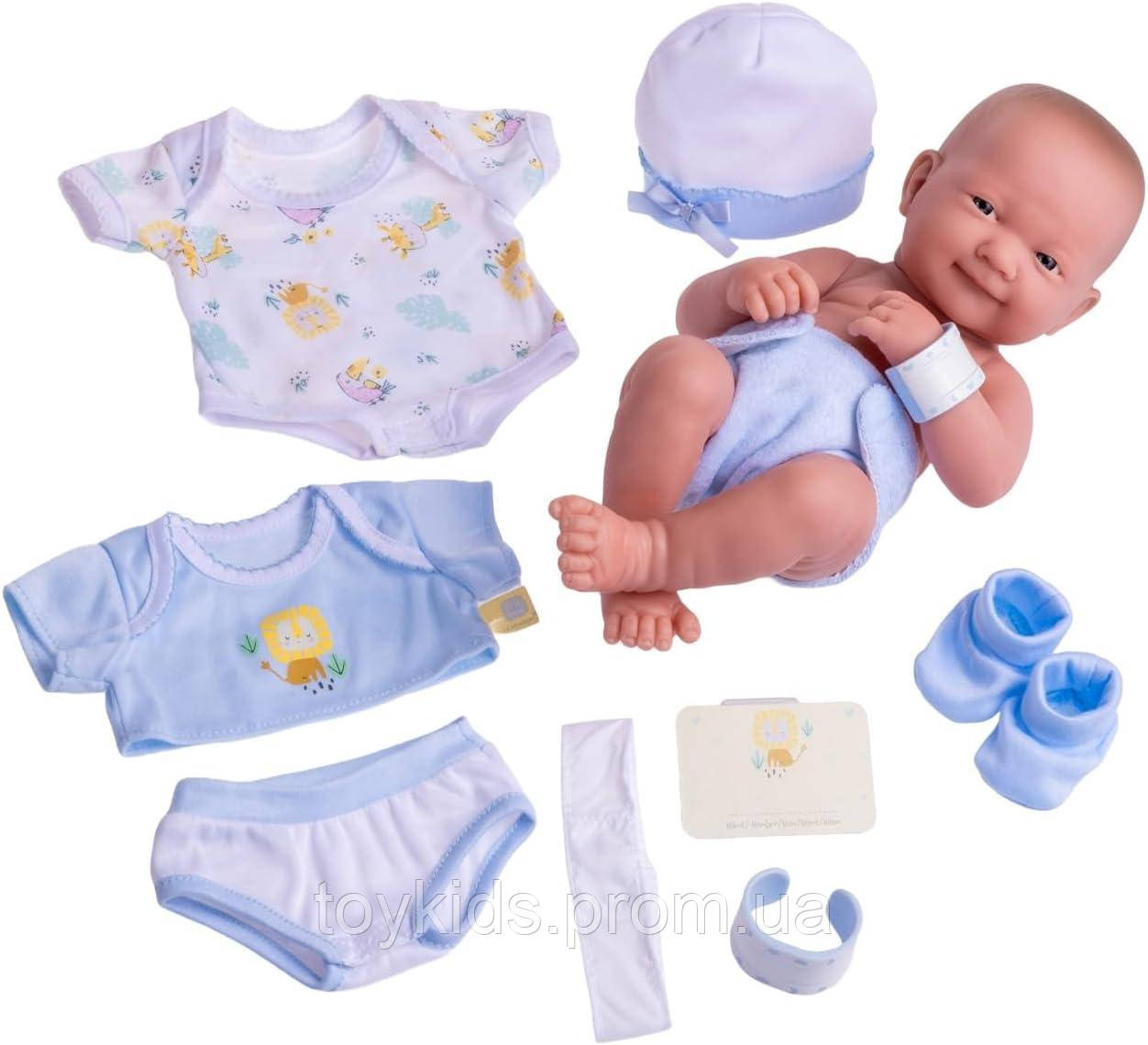 Реалистичный пупс с аксессуарами новорожденный мальчик Ньюборн JC Toys La Newborn Nursery 18551 - фото 4 - id-p1454829100