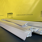 Цінникотримач білий 39х1000 на защелці до полиць торгового стеллажа, фото 3