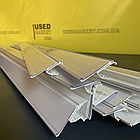 Цінникотримач білий 39х1000 на защелці до полиць торгового стеллажа, фото 5