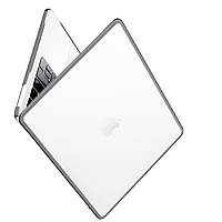 Защитный чехол EGYAL из TPU для Macbook Air M1 2020 A2337 + Защитная пленка + Накладка на клавиатуру / Grey