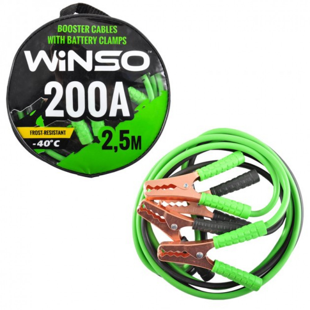 Пускові дроти 200А 2,5м "WINSO" 138210 Сумка (-40 +80°C)