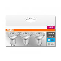 Лампочка Osram Набір 3шт LED PAR16 4.3W (350Lm) 4000К GU10 (4058075818415)