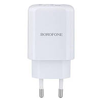 Сетевое Зарядное Устройство Borofone BN4 PD 20W QC3.0 Type-C to Lightning Цвет Белый