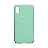 Чехол для iPhone X для iPhone Xs Silicone Case Full Size AA Цвет 47 Spearmint