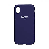 Чехол для iPhone X для iPhone Xs Silicone Case Full Size AA Цвет 34 Purple