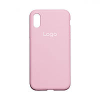 Чехол для iPhone X для iPhone Xs Silicone Case Full Size AA Цвет 06 Light pink