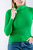 Жіночий гольф водолазка в рубчий зелений 3462 (2000000114880), фото 3