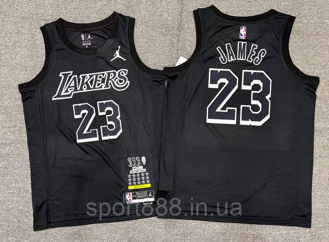 Чорна Чоловіча майка баскетбольна Леброн 23 MVP Лос Анджелес Лейкерс Nike Lebron James Los Angeles Lakers
