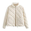 Куртка жіноча утеплена з кишенями молочна 21002 (2000000118505), фото 3