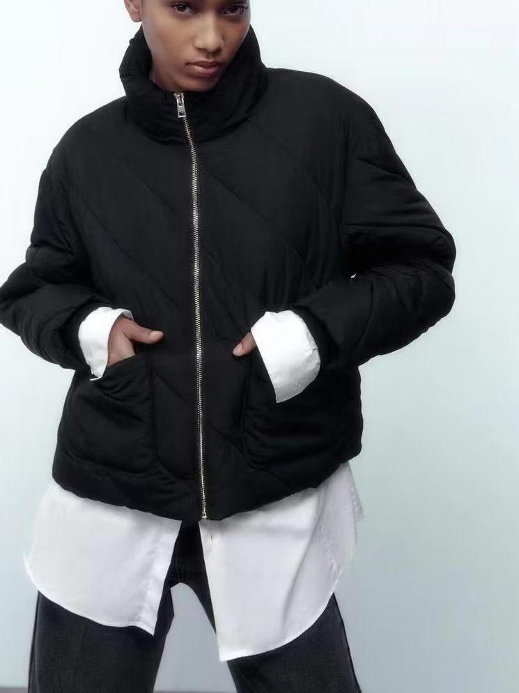 Куртка жыноча утеплена з кишенями чорна 21002 XS (2000000118529), фото 1