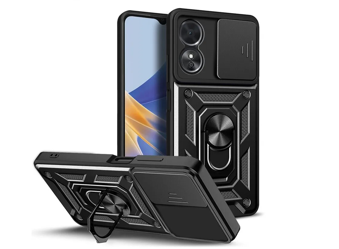 Ударостійкий чохол Camshield Serge Ring for Magnet для Oppo A76 / А96 / A36 / Realme 9i