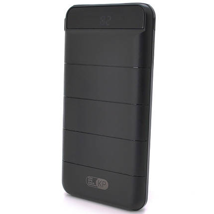 Портативний Power Bank KP KP-13 зовнішній акумулятор повербанк для смартфона 10000 mAh Чорний, фото 1