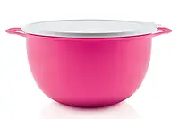 Чаша Милиан 10 л Tupperware розового цвета с герметичной крышкой