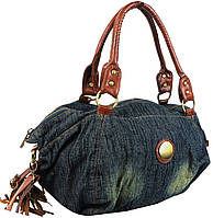 Вместительная женская джинсовая коттоновая сумка Fashion jeans bag AmmuNation