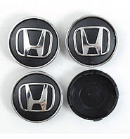 Заглушка колесного диска Honda 60x55 черный ABS пластик 4шт. 50033