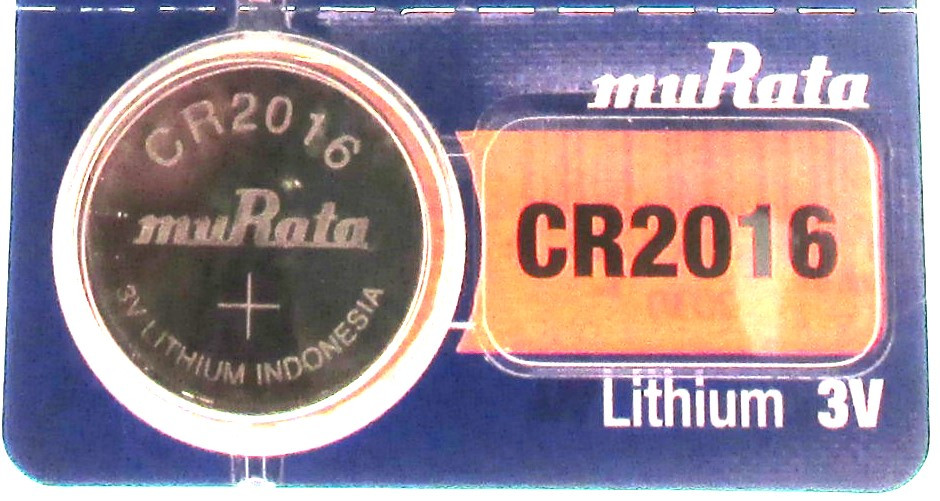 Батарейка для годинників muRata CR2016 3.0V 70mAh літієва 1 шт. для наручних годинників