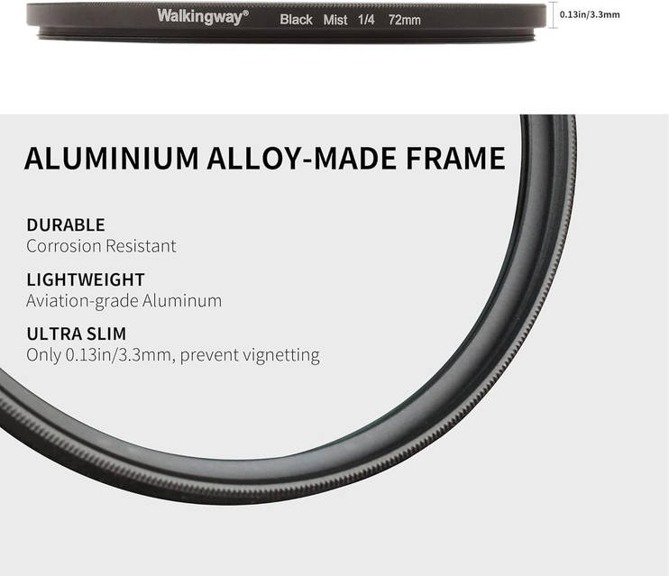 Walking Way 1/4 Black Pro Mist Диффузионный фильтр 46 мм Фильтр